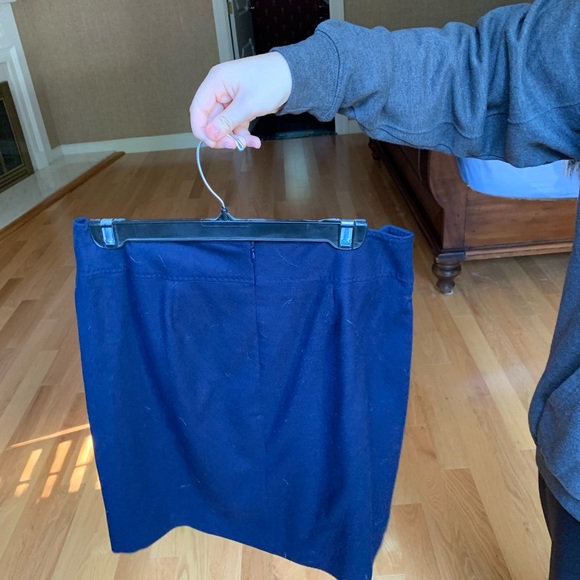 Talbots wool navy blue skirt - Picture 2 of 3